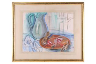 Raoul Dufy (1877 - 1953) French, still life of a jug and rabbit, signed, gouache and watercolour, 48