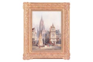 Henry Schafer (1813 - 1916), 'Nurenberg, Germany', signed and dated 1890, inscribed verso, oil on