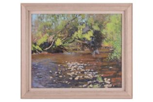 Morris Meredith Williams (1881 - 1973), Summer view of a river, signed, oil on board, 33 x 40 cm,