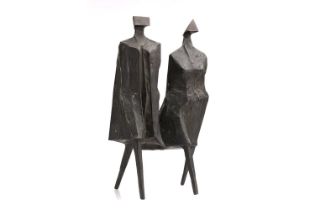 Lynn Russell Chadwick CBE RA (1914-2003) British, 'Walking Couple III', bronze, signed to the