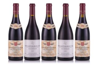 Three Bottles of Domaine Robert Chevillon Nuits Saint Georges Les Chaignots, 1999, with 2 bottles of