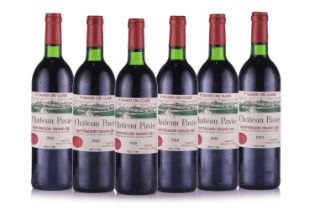 Six Bottles of Chateau Pavie Saint Emilion, 1988 Qty: 6 Private Cellar in Hampstead Top Shoulder