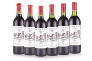 Six bottles of Chateau Plince Pomerol, 1992, OWC Cellar in East Sussex Top Shoulder/Into Neck