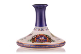 British Navy Pusser's Rum, The Nelsons Ships Decanter, 42%, 1lt, with cork stopper Private home in
