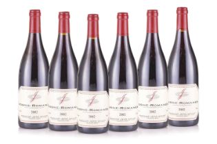 Six bottles of Domaine Jean Grivot Vosne Romanee, 2002 Cellar in East Sussex 2cm