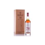 The Macallan 78 year old, The Red Collection. Distilled and bottled by The Macallan Distillery Ltd