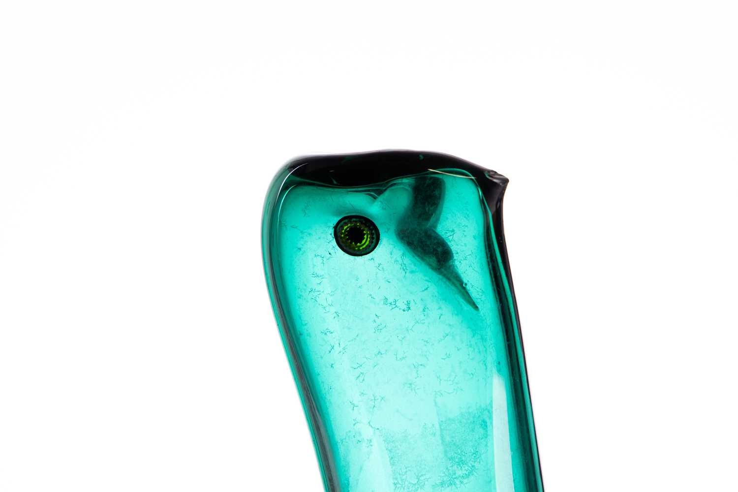 A 'Pulcino' Murano glass bird, designed by Alessandro Pianon for Murano, in green and coloured glass - Image 8 of 10
