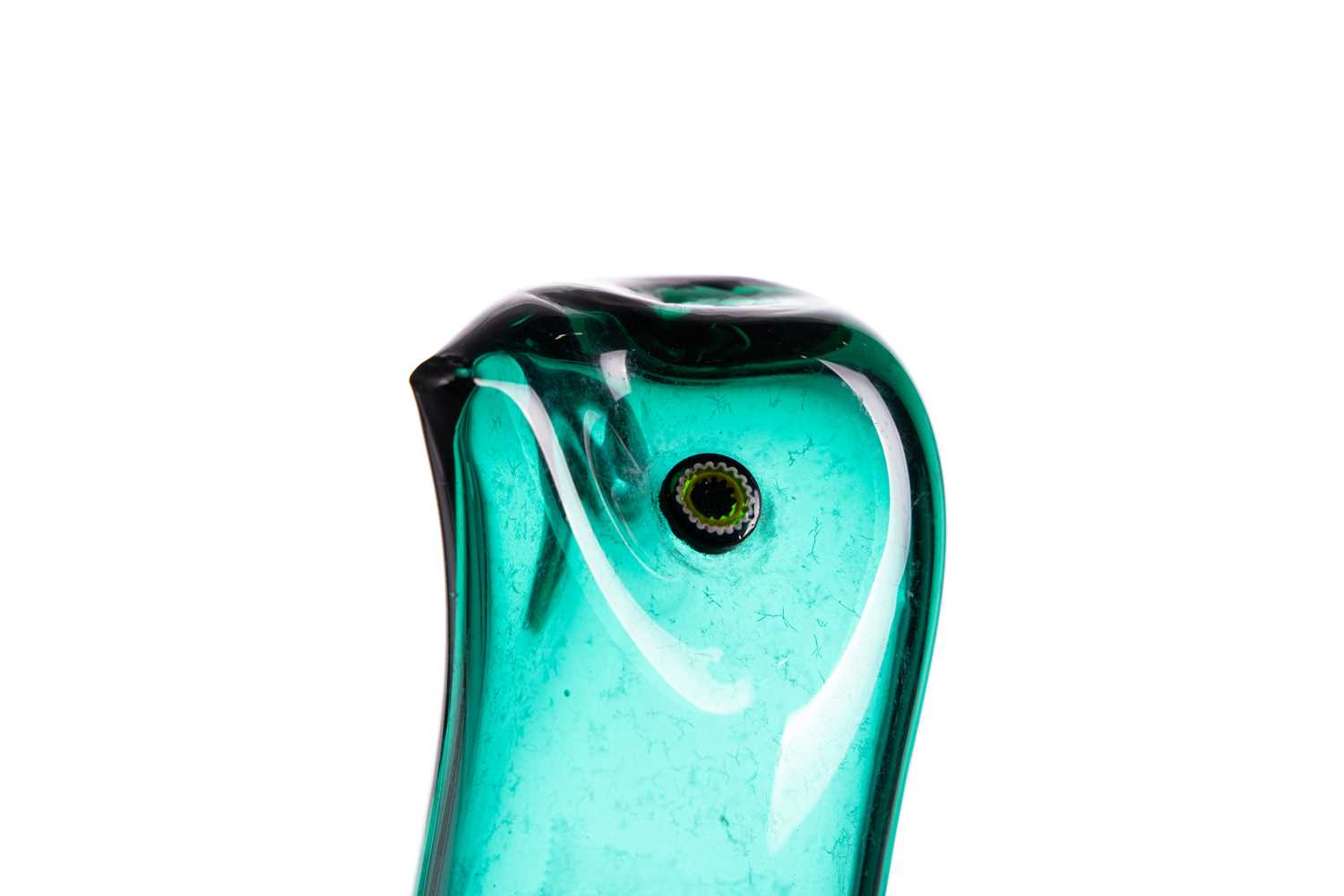 A 'Pulcino' Murano glass bird, designed by Alessandro Pianon for Murano, in green and coloured glass - Image 9 of 10