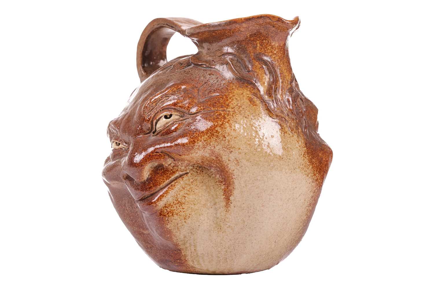 A large Martin Brothers stoneware grotesque face jug, by Robert Wallace Martin, each side - Image 3 of 28