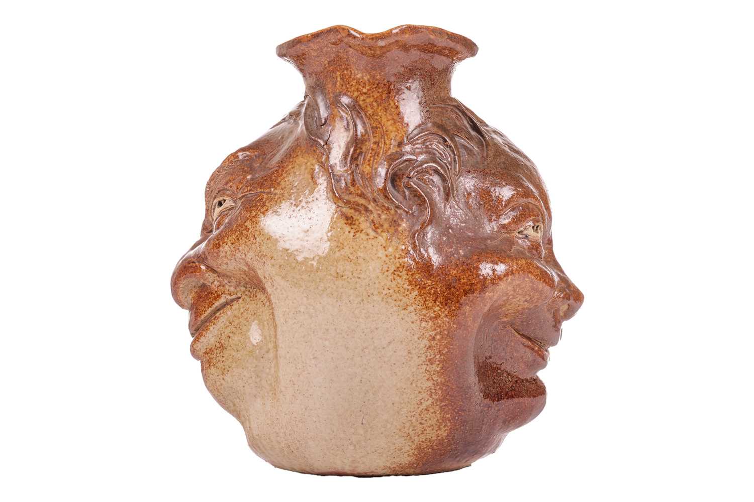 A large Martin Brothers stoneware grotesque face jug, by Robert Wallace Martin, each side - Image 6 of 28