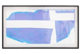 Sandra Blow (1925 - 2006), Abstract in Blue, signed and dated 'Blow 93' (lower right), mixed media