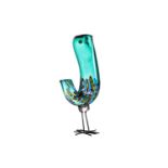 A 'Pulcino' Murano glass bird, designed by Alessandro Pianon for Murano, in green and coloured glass