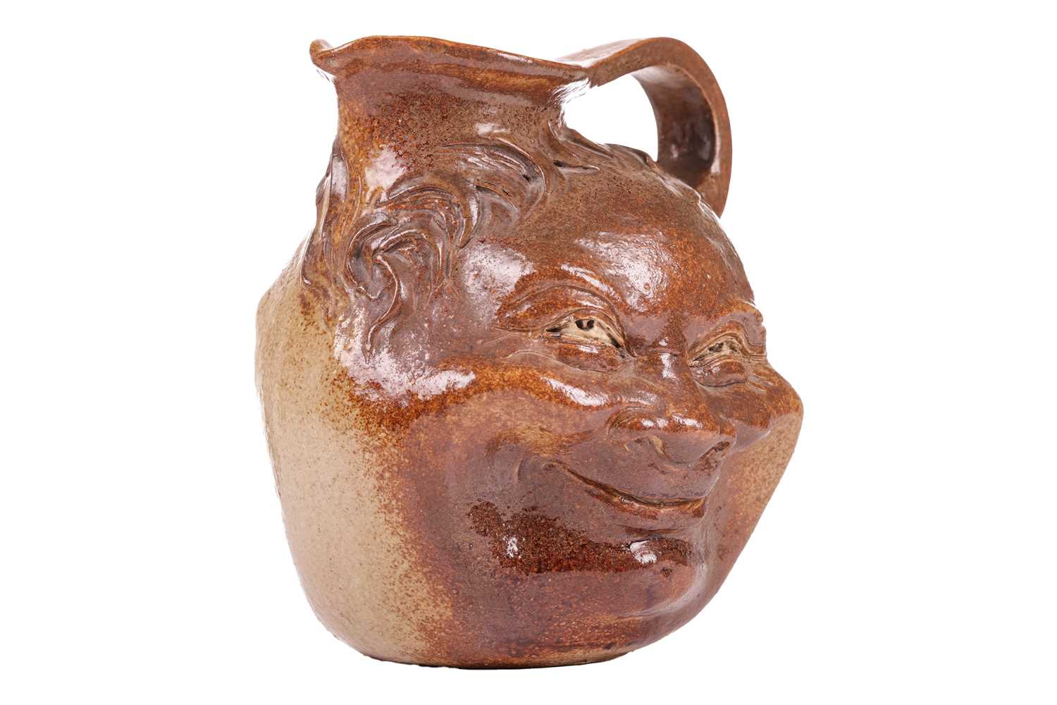 A large Martin Brothers stoneware grotesque face jug, by Robert Wallace Martin, each side - Image 8 of 28