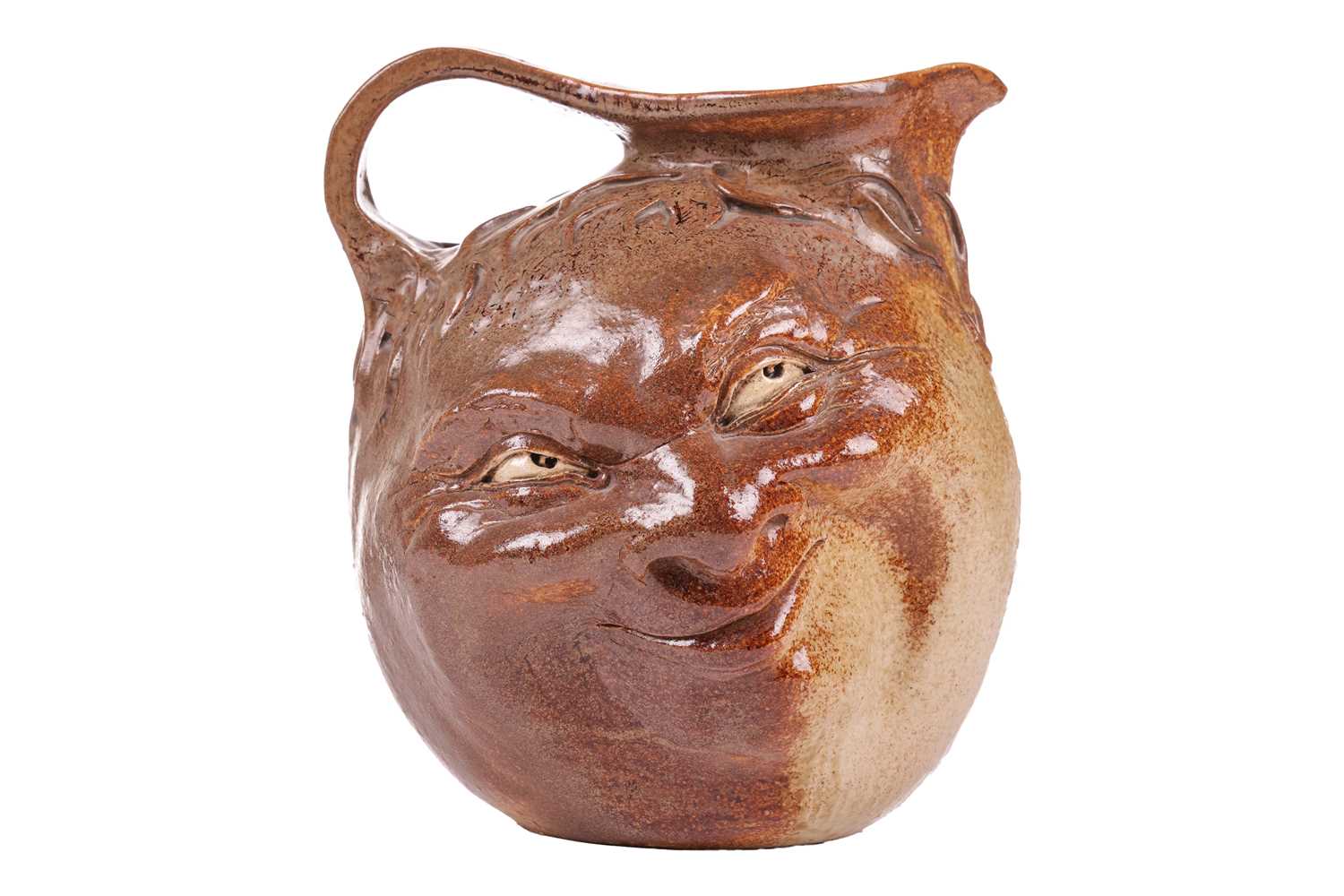 A large Martin Brothers stoneware grotesque face jug, by Robert Wallace Martin, each side - Image 2 of 28