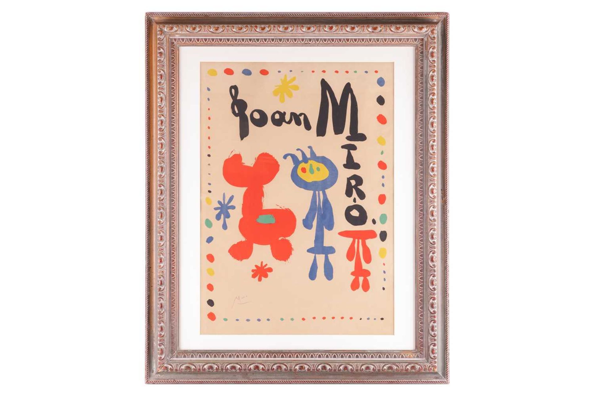 Joan Miro (Spanish, 1893 - 1983), Poster for Exhibition of 1948, signed in pencil (lower left),