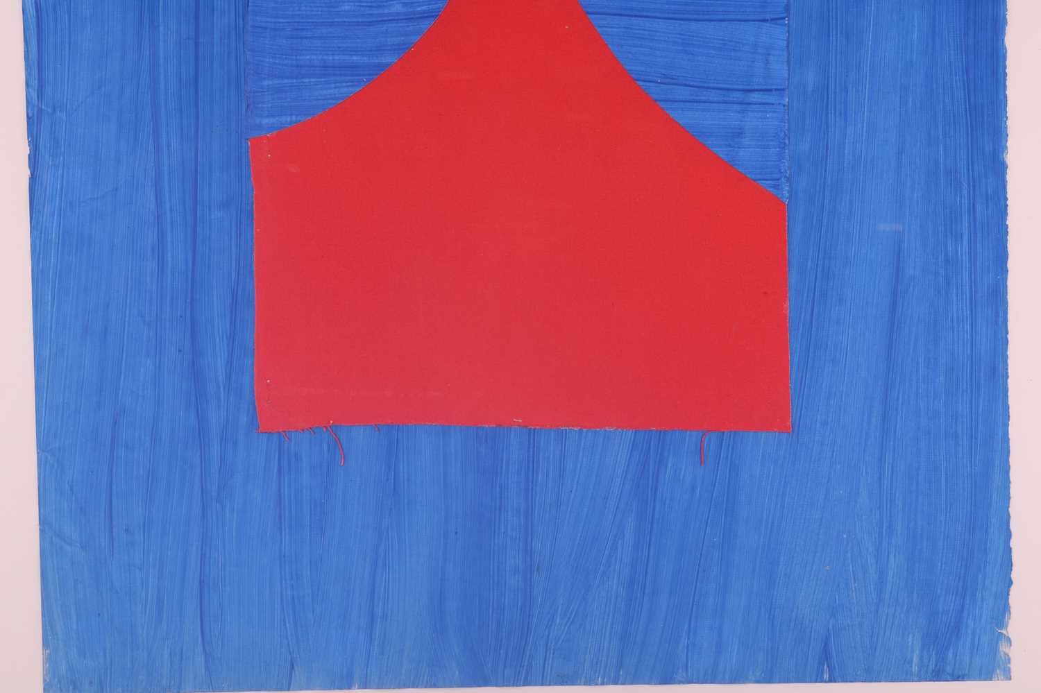 Sir Terry Frost (1915 - 2003), Red and Blue Collage, inscribed dated and signed verso in pencil ' - Image 4 of 6