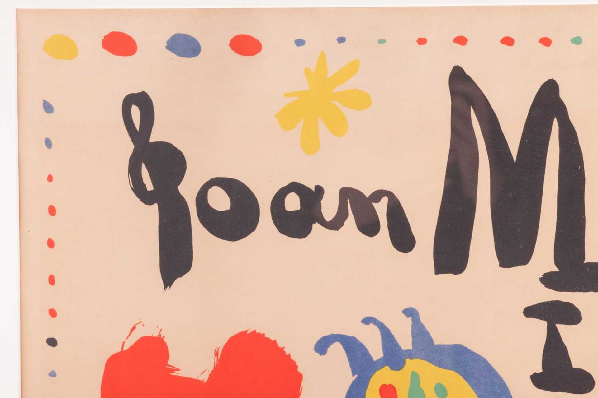 Joan Miro (Spanish, 1893 - 1983), Poster for Exhibition of 1948, signed in pencil (lower left), - Image 4 of 7