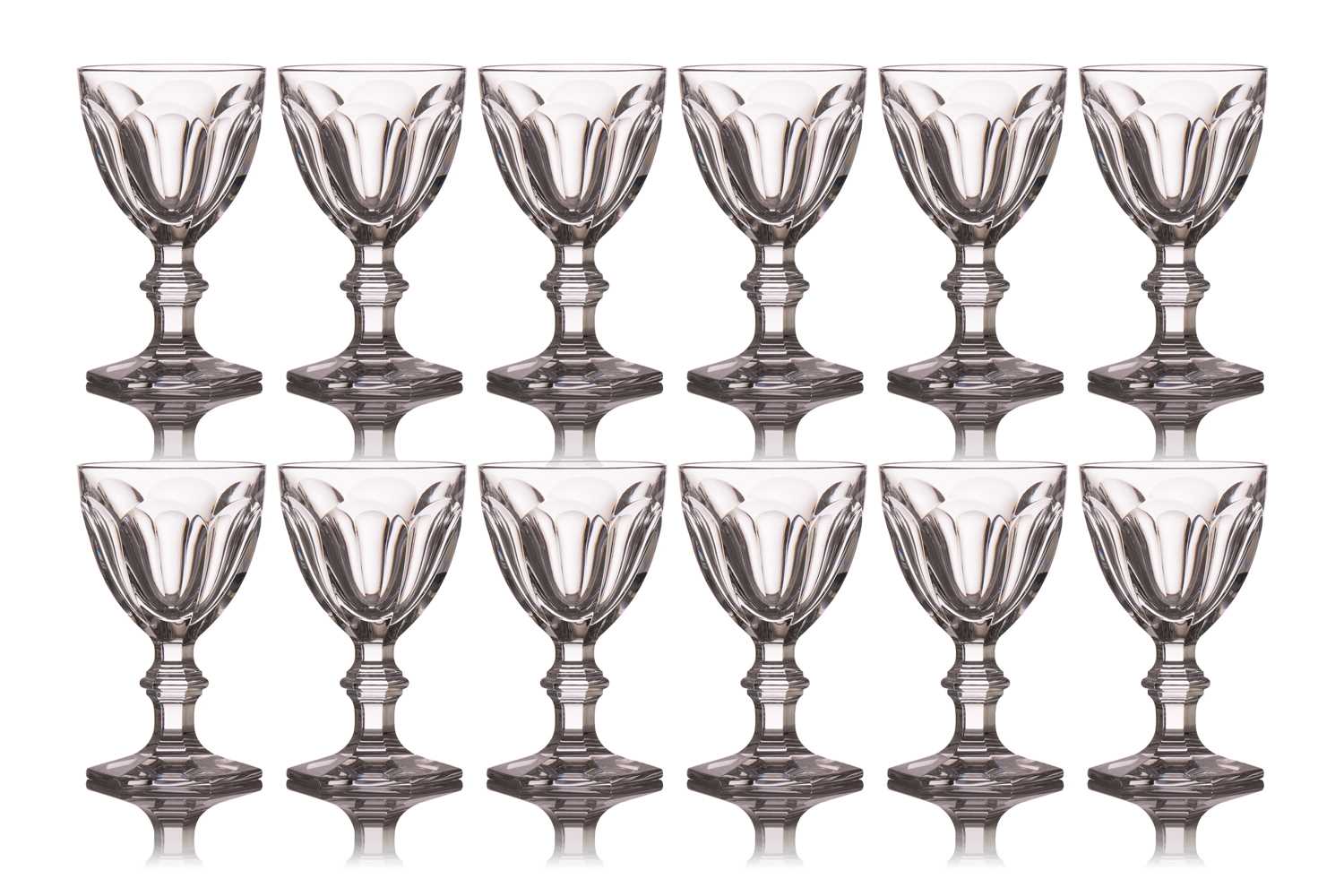 A large suite of Baccarat Harcourt pattern glassware, comprising champagne flutes, red wine glasses, - Image 6 of 9