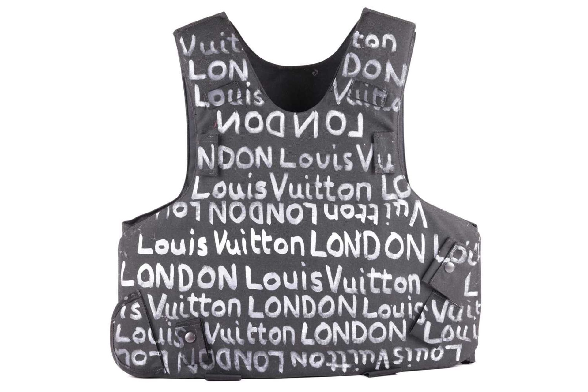 War Boutique (b. 1965), 'Louis Vuitton London', initialled, dated '19 and numbered 1/1 on interior