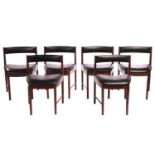 A set of six "Mid-Century Vintage" McIntosh teakwood dining chairs (4103) designed by AH.