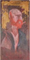 Vivian Stanshall (1943-1995), self-portrait, mixed media on canvas, 97 cm x 49 cm unframed. This