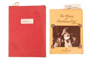 'Sir Henry at Rawlinson End': an original film 'Shooting Script I' from the 1980 film, written by