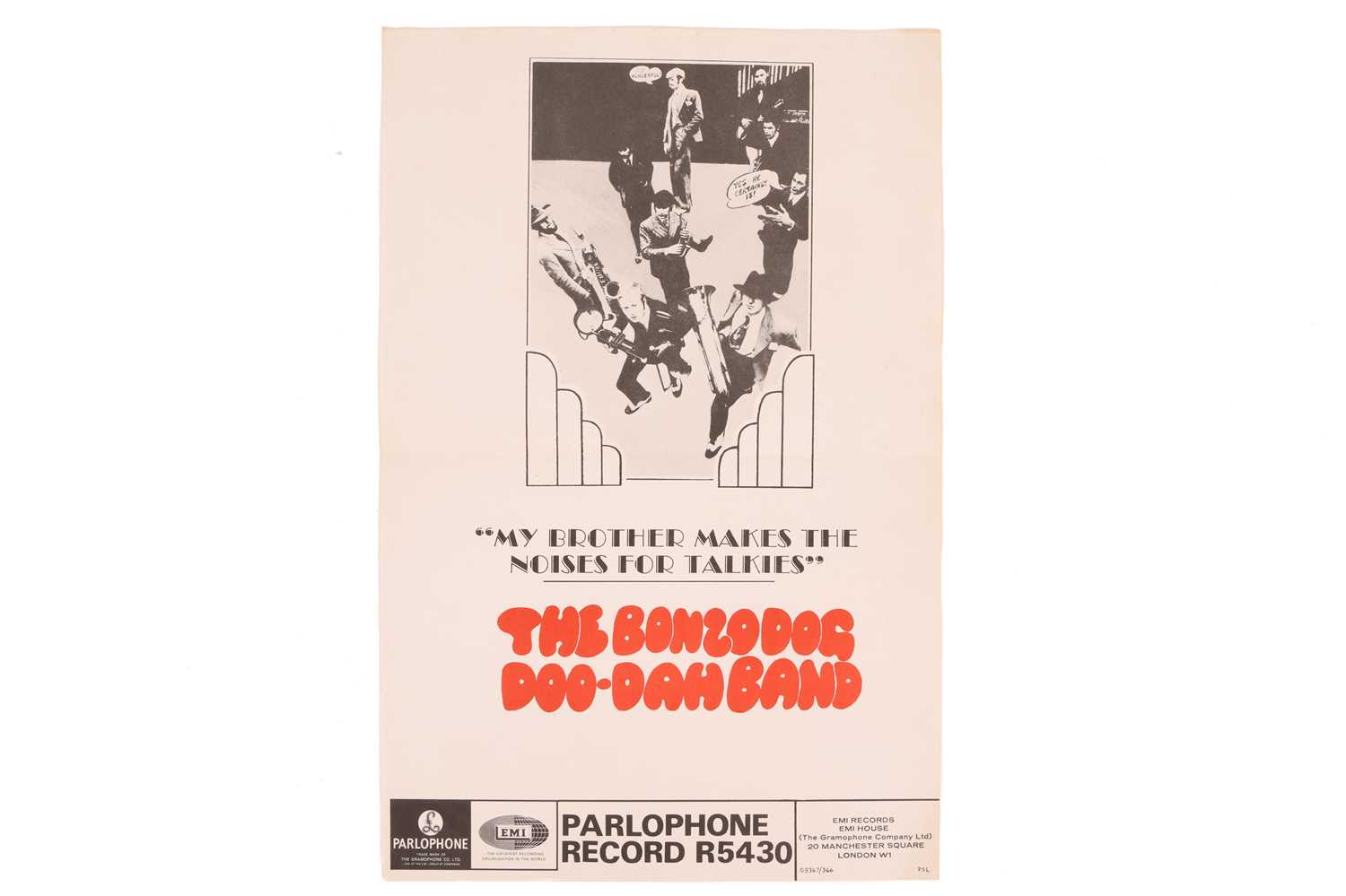 A collection of original Bonzo Dog Doo-Dah Band ephemera, comprising a small promotional poster for  - Image 5 of 8