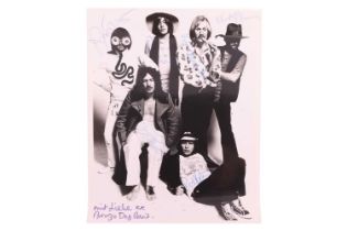The Bonzo Dog Doo-Dah Band: a fully signed black and white photograph of the band, with the