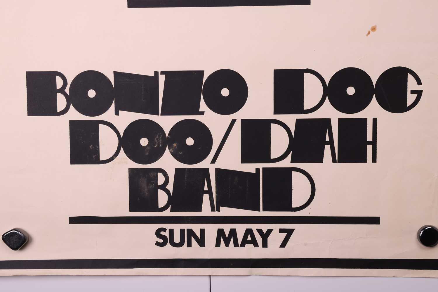 An original monochrome poster from the 1967 Bonzo Dog Doo-Dah Band concert at the Marquee (London), - Image 4 of 4