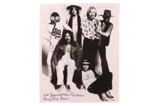 The Bonzo Dog Doo-Dah Band: a fully signed black and white photograph of the band, with the