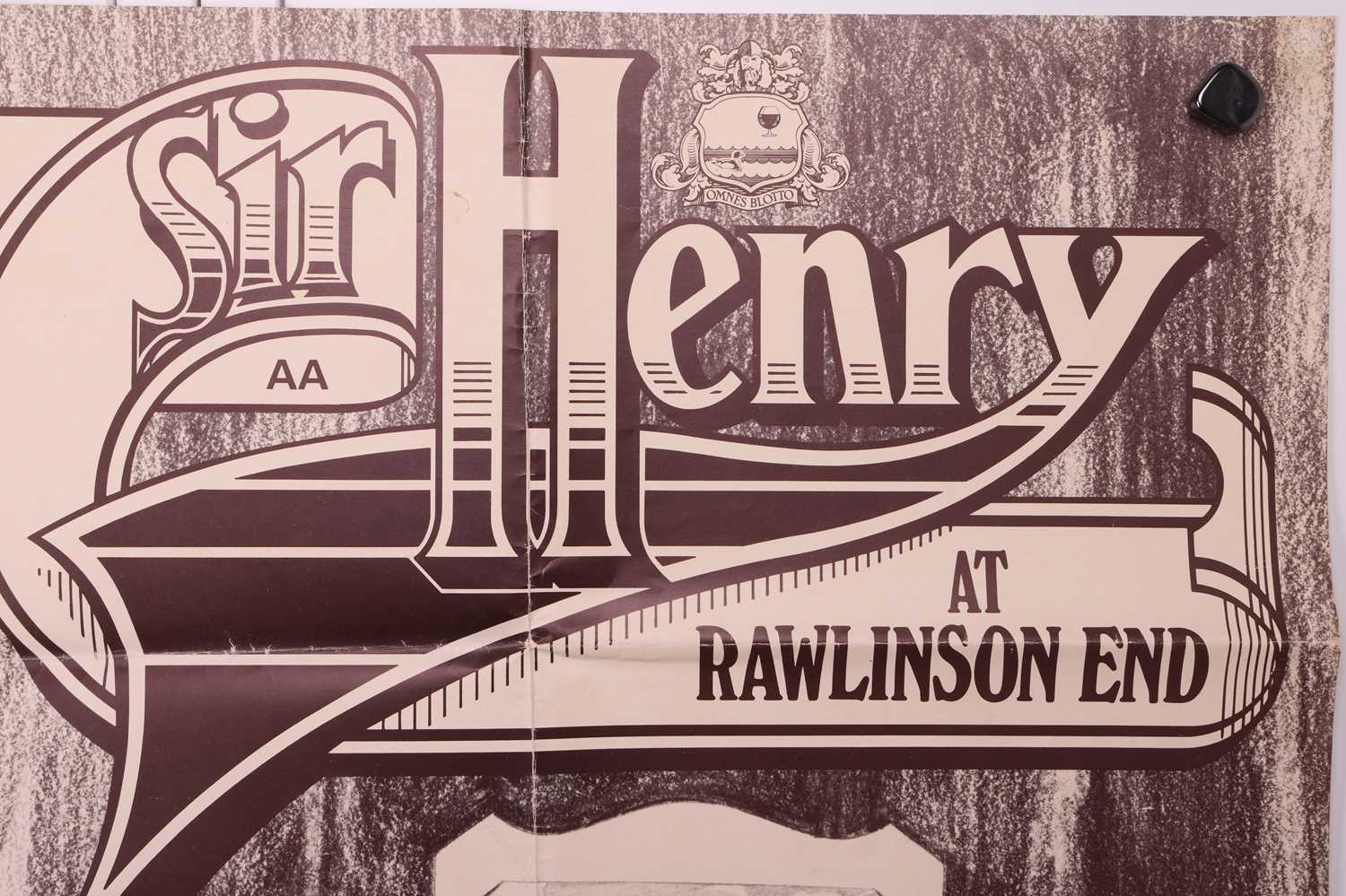 Sir Henry at Rawlinson End: an original British quad poster for the 1980 film comedy written by Vivi - Image 5 of 9