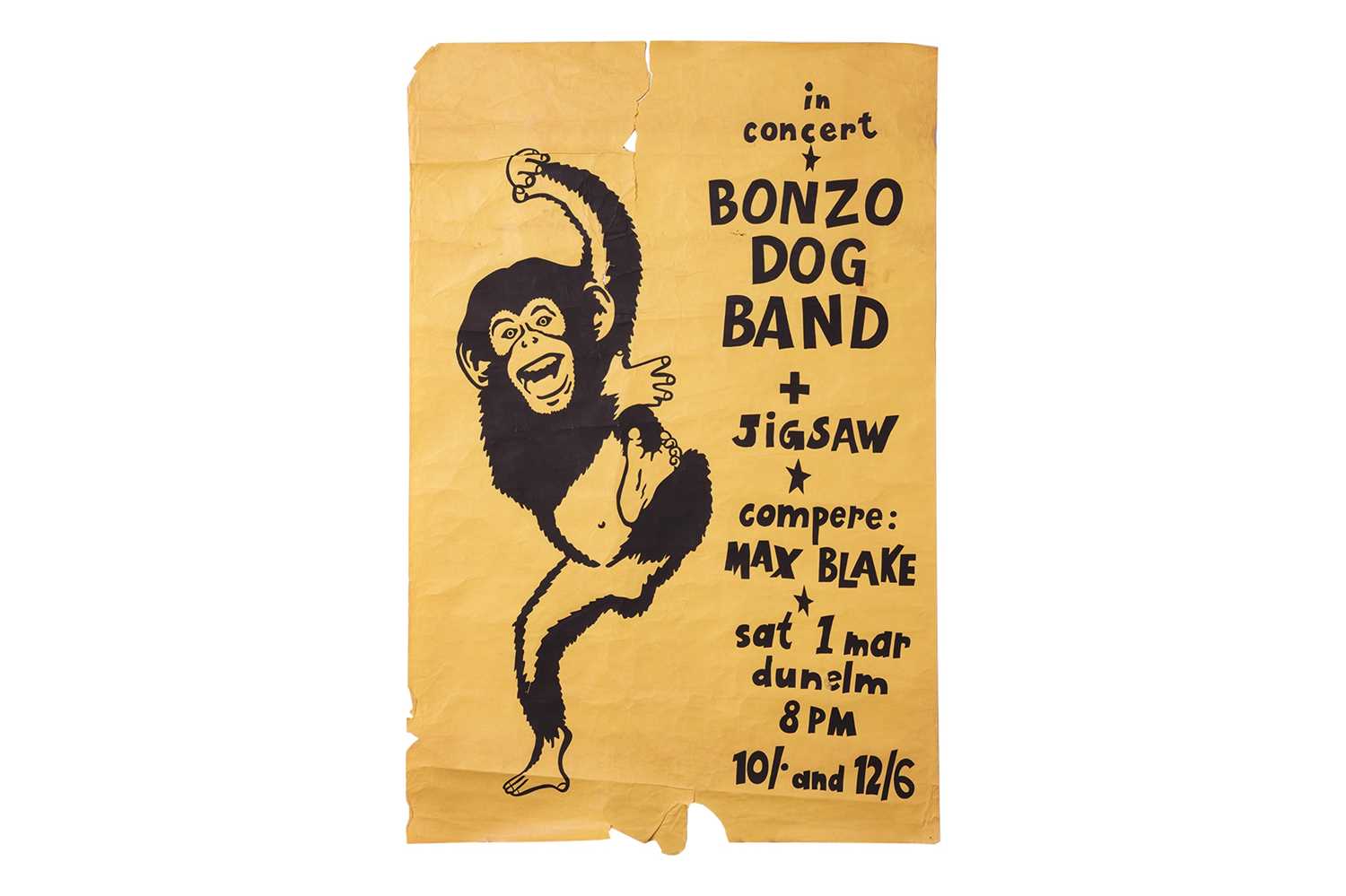 From the collection of Vivian Stanshall, an early and original concert poster for 'The Bonzo Dog Ban - Image 4 of 6