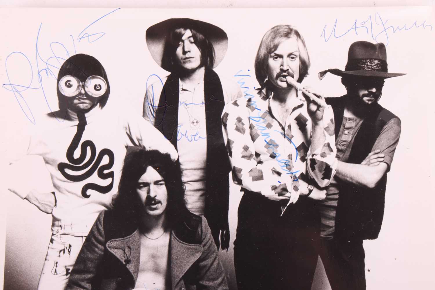 The Bonzo Dog Doo-Dah Band: a fully signed black and white photograph of the band, with the signatur - Image 2 of 3