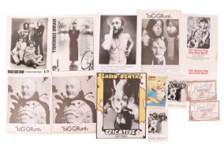 A collection of assorted original promotional ephemera relating to The Bonzo Dog Doo-Dah Band and