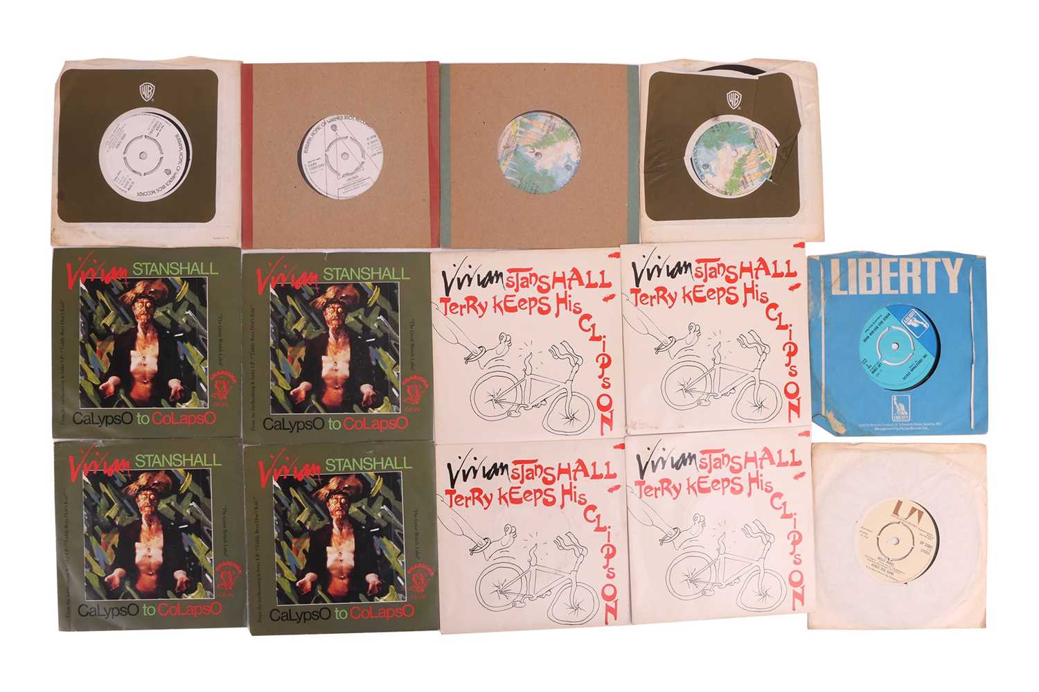 From the personal collection of Vivian Stanshall, a collection of 7" vinyl singles, comprising: Bonz