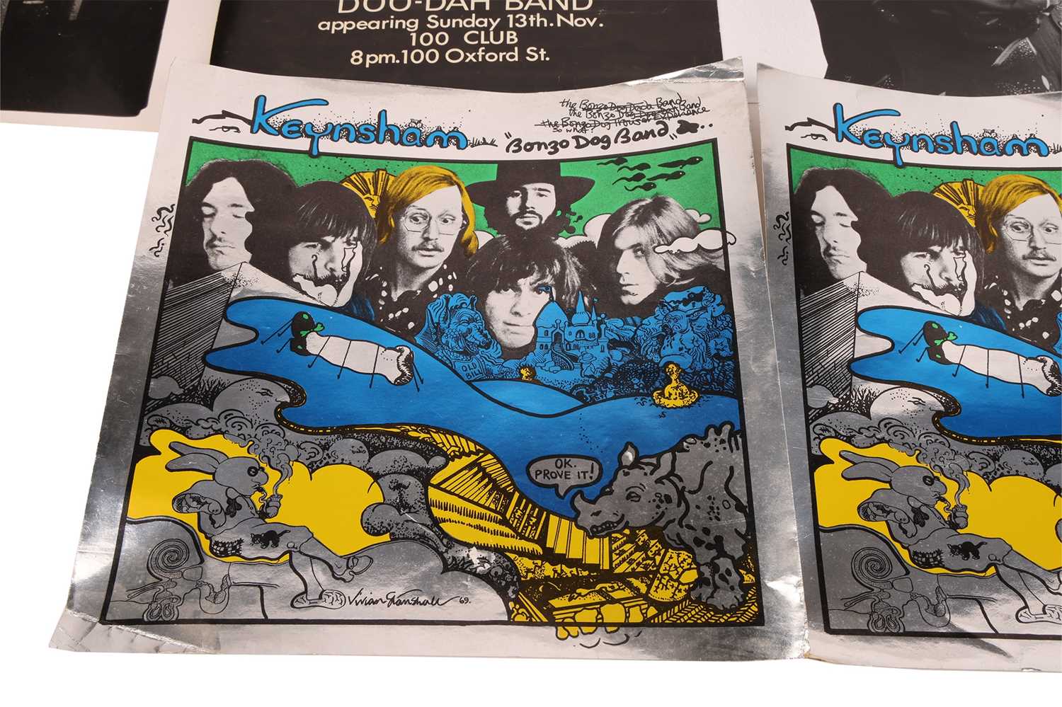 A collection of original Bonzo Dog Doo-Dah Band ephemera, comprising a small promotional poster for  - Image 3 of 8