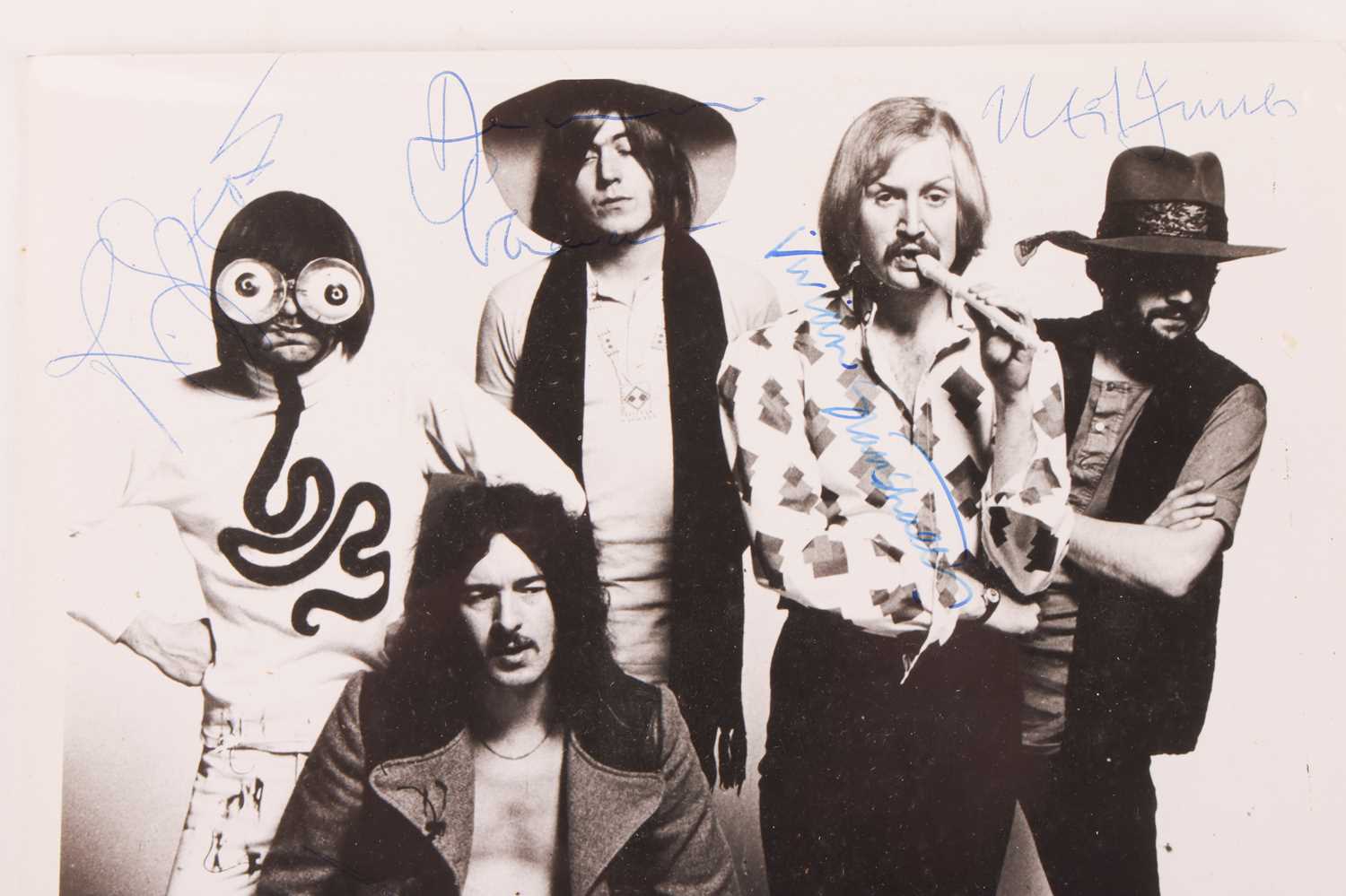 The Bonzo Dog Doo-Dah Band: a fully signed black and white photograph of the band, with the signatur - Image 3 of 4