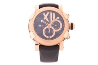A Romain Jerome Titanic DNA Chronograph 18ct rose gold watch ref: CH.T.222BB.00 Model: CH.T.222BB.00