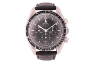 A 1969 Omega Speedmaster 'Moon watch' ref: 145.022 Model: 145.022 Serial: 31317066 Year: 1969 Case
