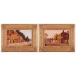 Attributed to Frederick Walker (1840 - 1875), Two views of St Peters Street, Marlow - a pair, unsign