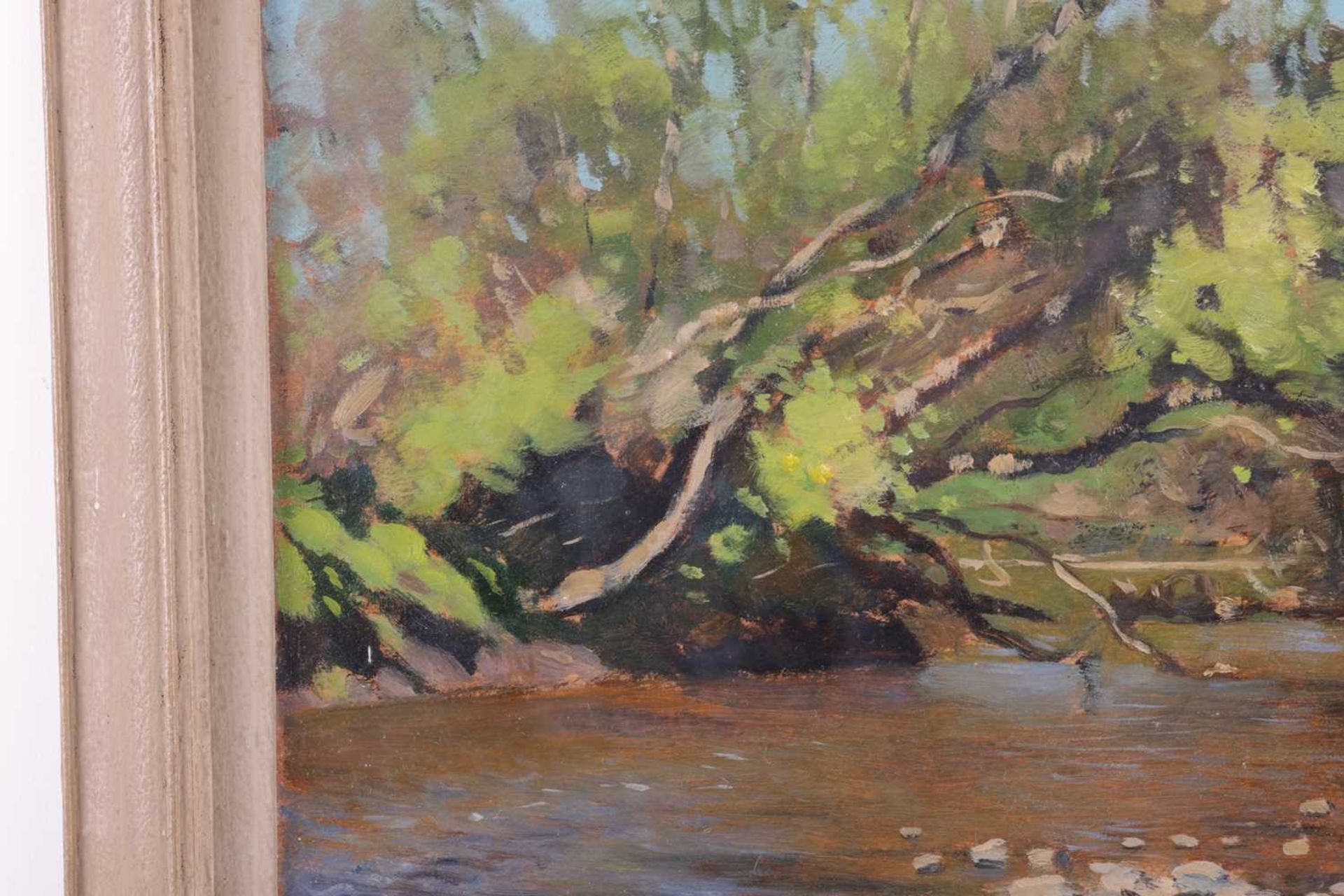 Morris Meredith Williams (1881 - 1973), Summer view of a river, signed, oil on board, 33 x 40 cm, fr - Bild 7 aus 7