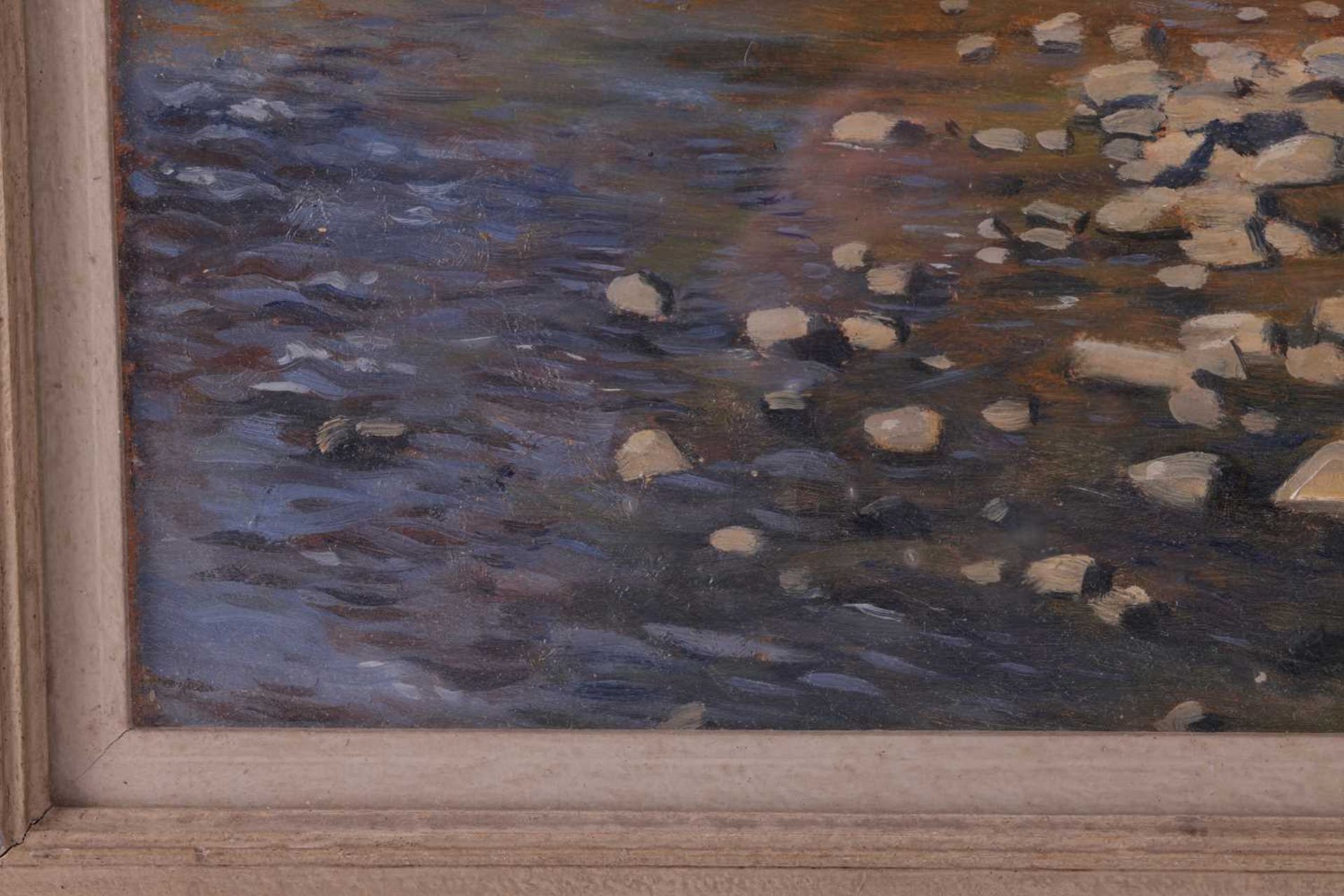 Morris Meredith Williams (1881 - 1973), Summer view of a river, signed, oil on board, 33 x 40 cm, fr - Image 4 of 7