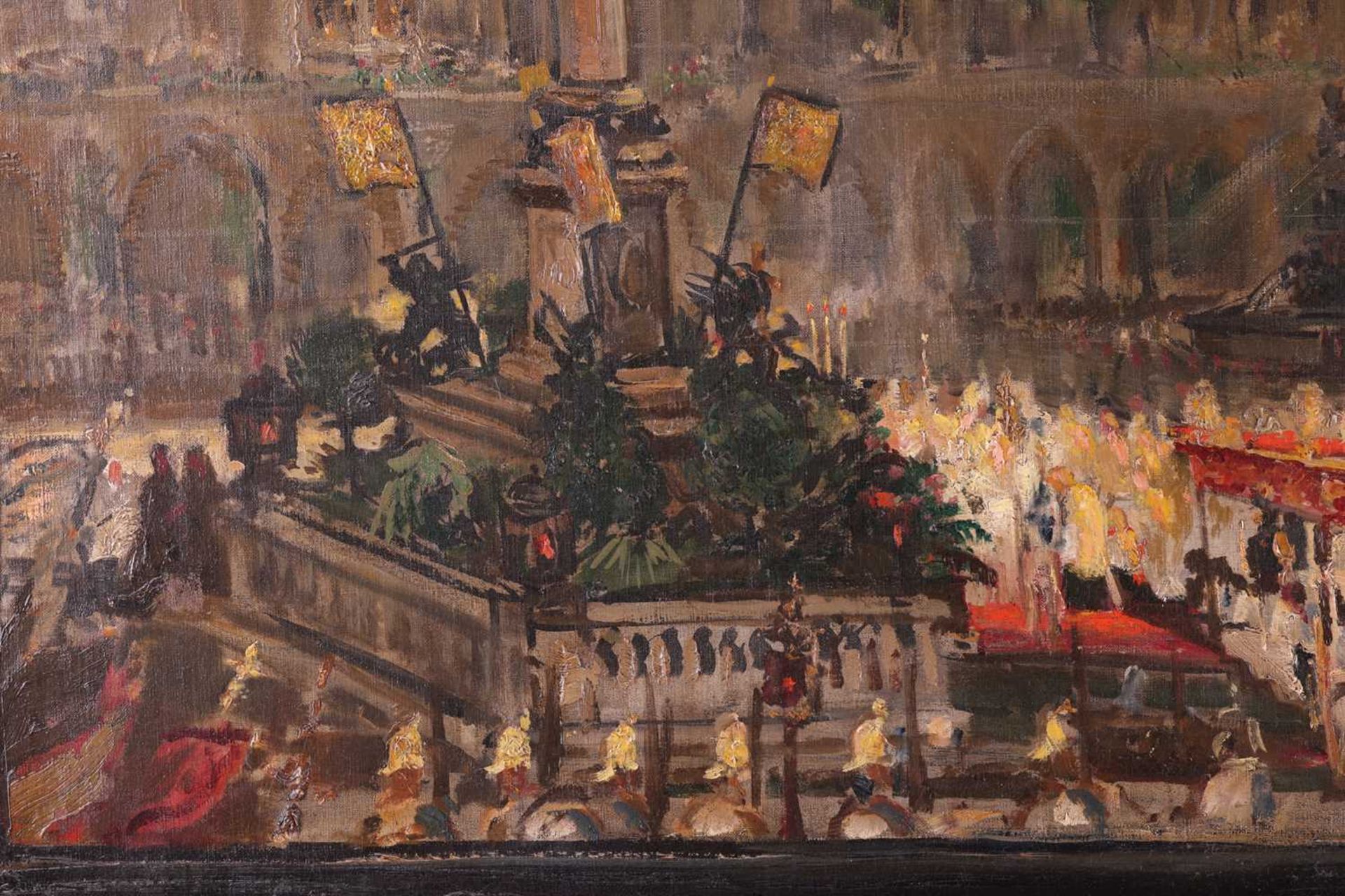 Attributed to Walter Richard Sickert (1860 - 1942), Civic Ceremony on the Marienplatz, Munich, unsig - Image 5 of 11