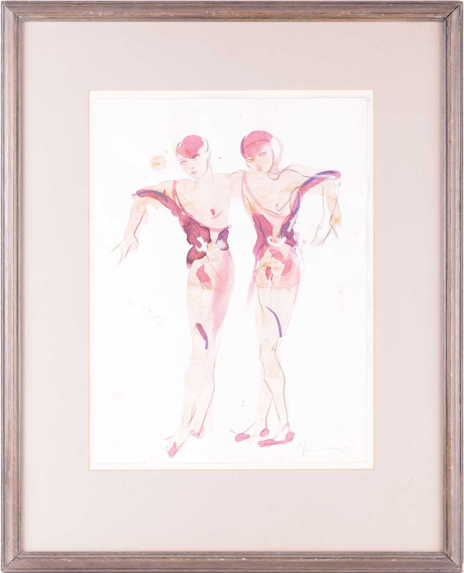 Yolanda Sonnabend (1935 - 2015), Theatrical costume designs for two dancers, signed in pencil (lower - Image 2 of 10