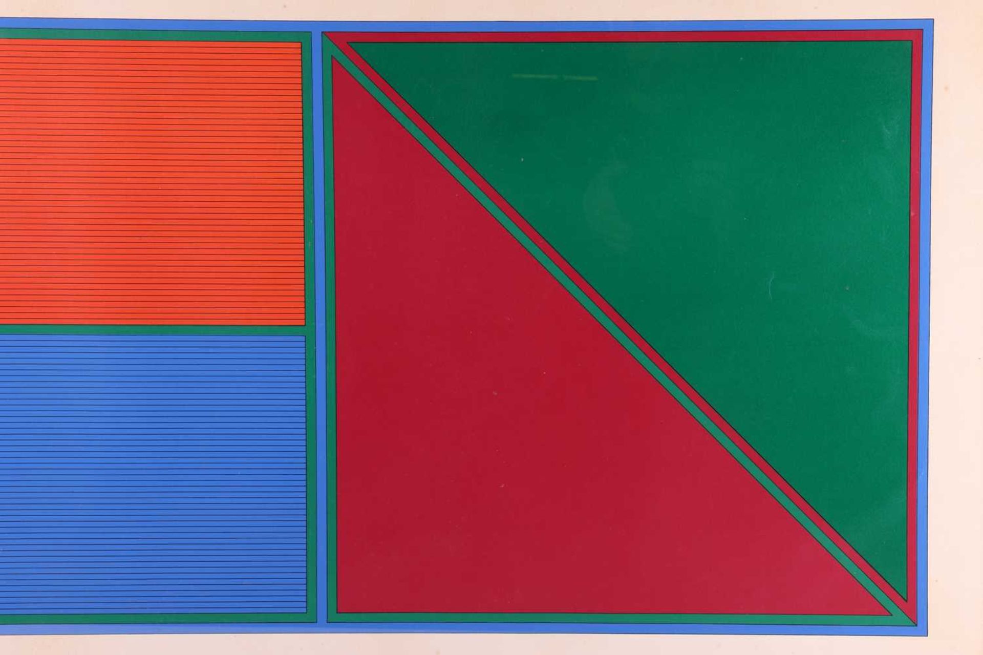 Gordon House (1932-2004), 'Triangle G', 1971 colour screenprint, unsigned, 53 cm x 96 cm framed and  - Image 2 of 4