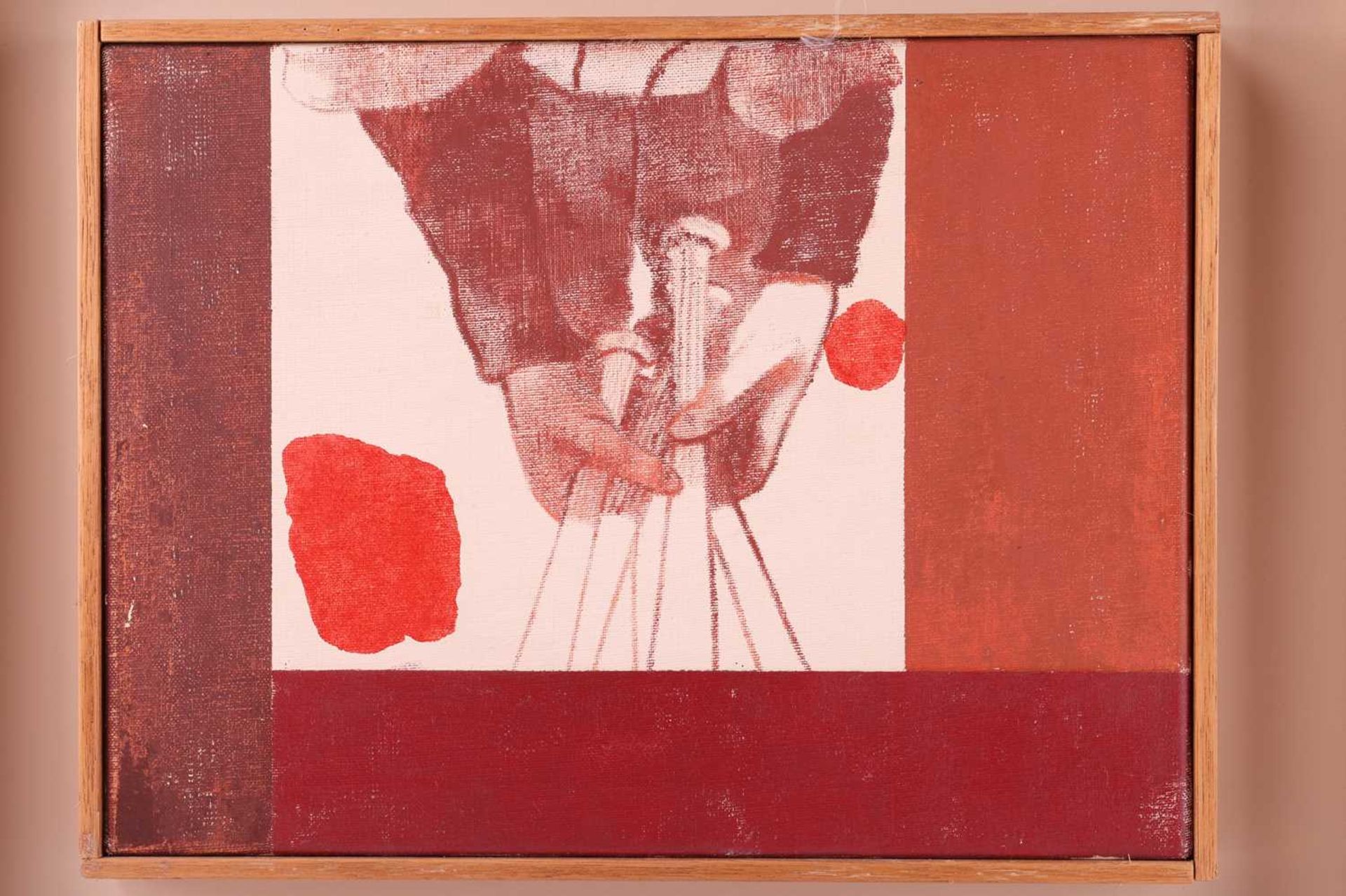 Ronald Brooks Kitaj (1932-2007), 'Batboy' (1967), inscribed verso, oil on canvas, 30.5 x 40.5 cm, fr - Image 5 of 5