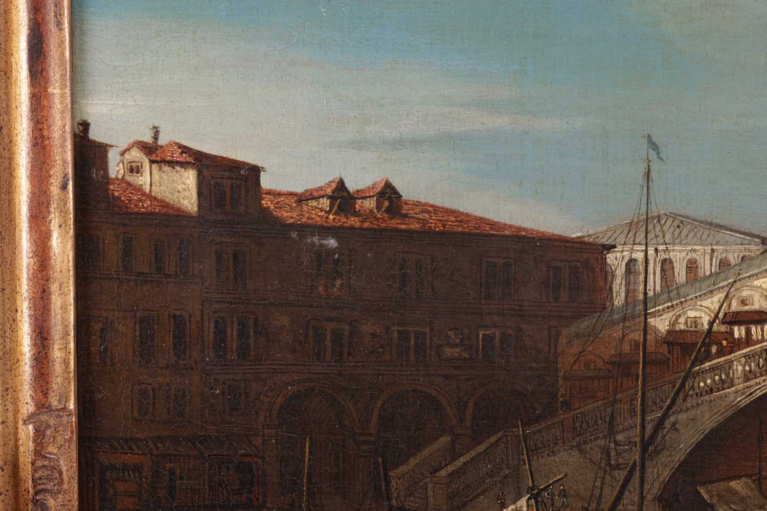 Venetian School (18th Century), A pair of Venetian landscapes: The Rialto Bridge from the south and  - Image 12 of 28