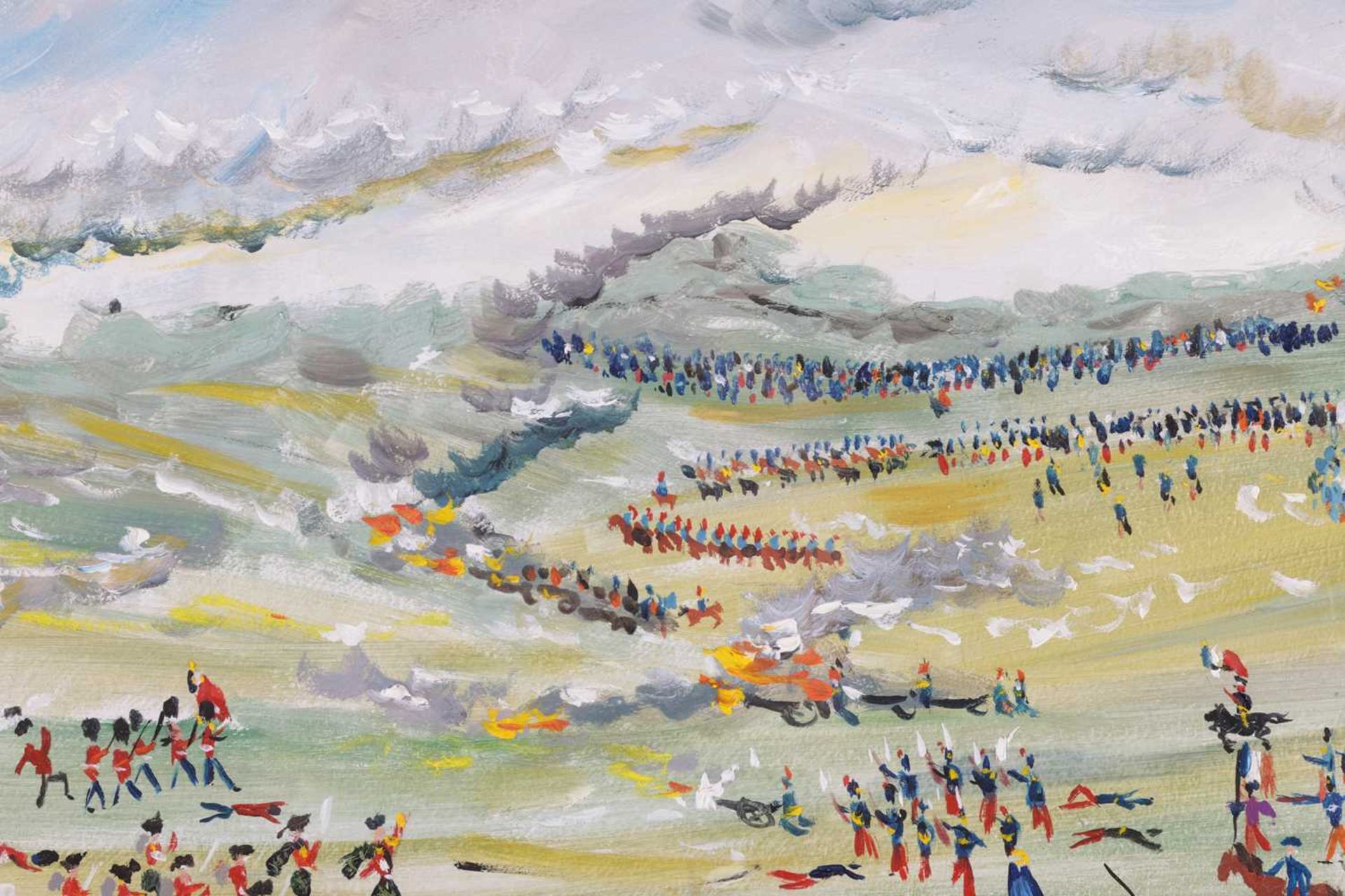 John Paddy Carstairs (1916 - 1970), Napoleonic battle scene with Scottish and French forces, signed  - Image 7 of 8