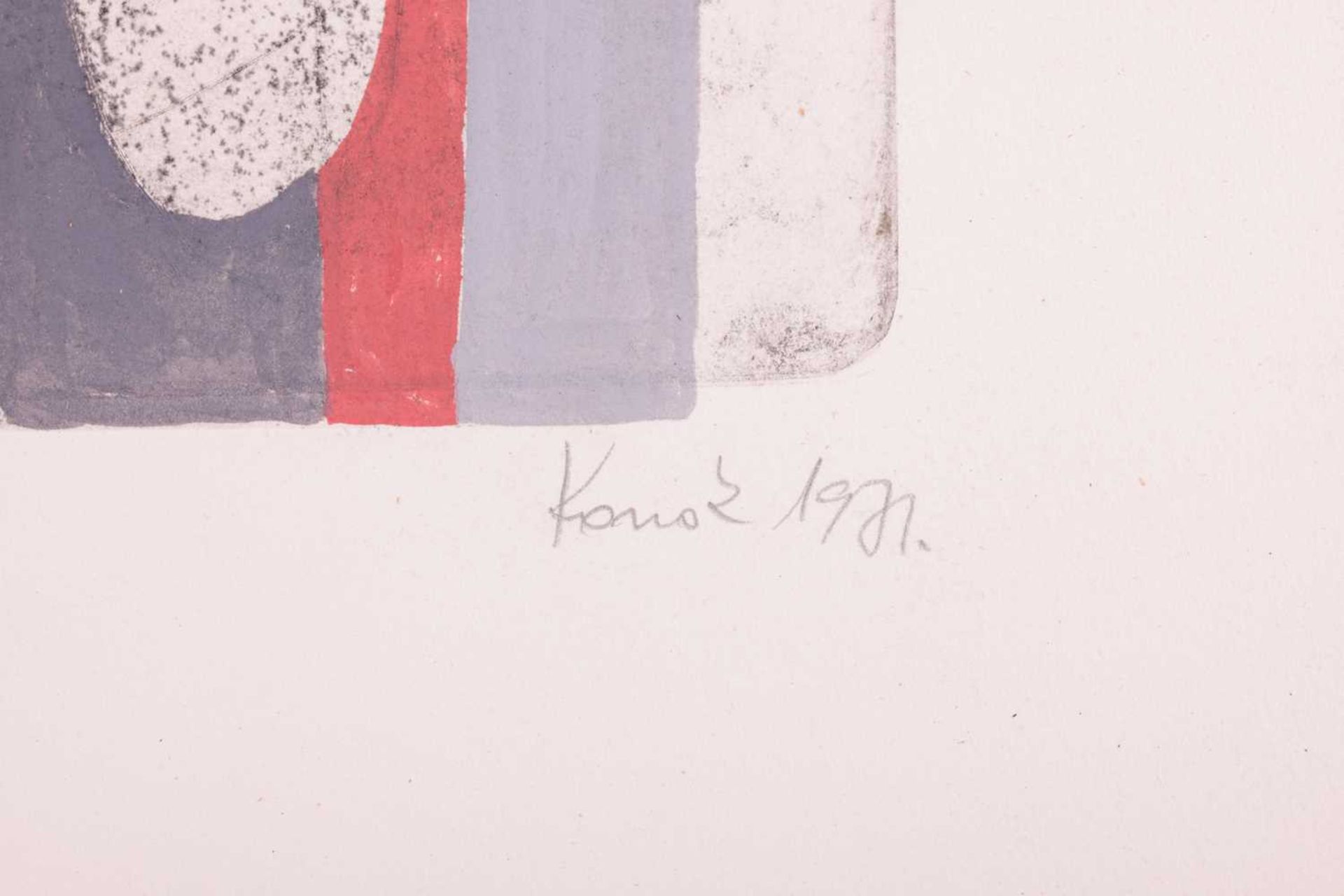 Tamas Konok (1930-2020) Hungarian, 'Next Time', monotype, signed and dated 1971, 30 cm x 41 cm.Donat - Bild 3 aus 10