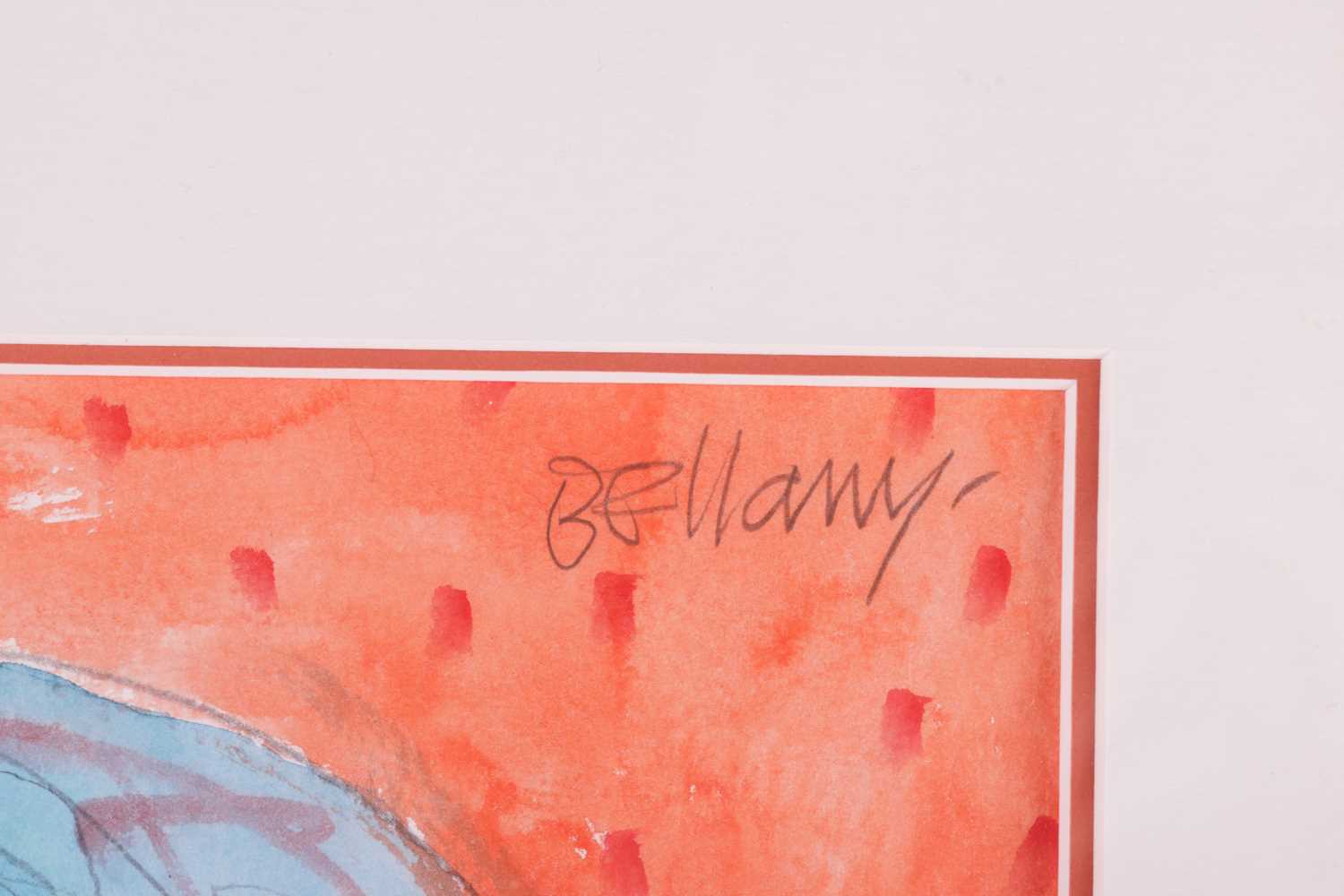 John Bellany, (1942-2013), Woman with Lobster, signed 'Bellany' (upper right), pencil and watercolou - Image 3 of 10